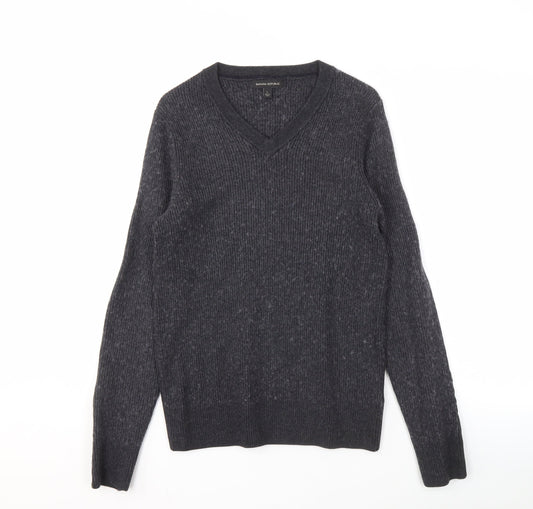 Mens UK Size L Banana Republic Black Pullover Jumper