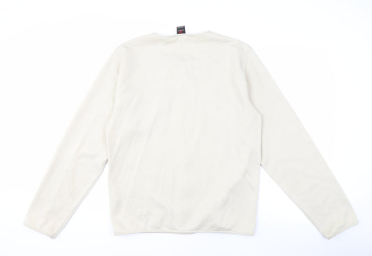 Mens UK Size S New Balance Beige Full Zip Sweatshirt