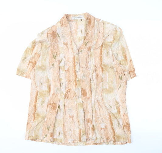 Womens UK Size 12 Jacques Vert Multicoloured Basic Button-Up