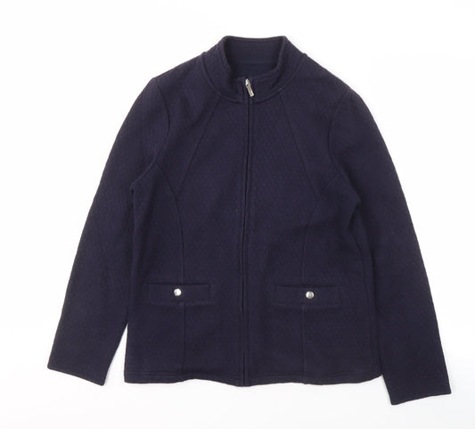 Womens UK Size M Viyella Blue Basic Jacket