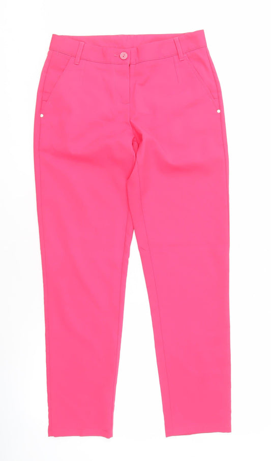 Womens UK Size 10 PUMA Walking Trousers Pink Trousers