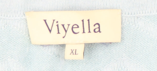 Womens UK Size XL Viyella Blue Pullover Jumper
