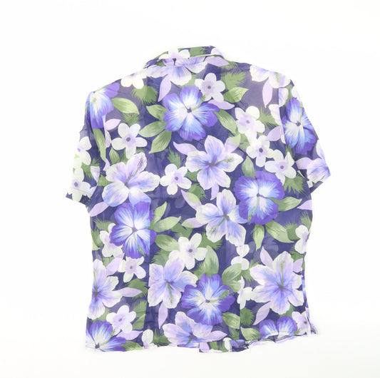 Alexon Women's Multicoloured Floral Shirt, Size 12, Viscose