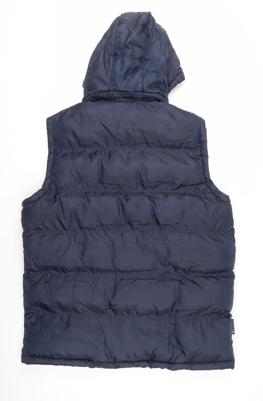 Mens UK Size L Mountain Essentials Blue Puffer Jacket