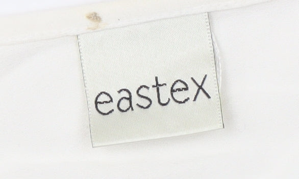 Womens UK Size 14 Eastex Ivory Basic Blouse