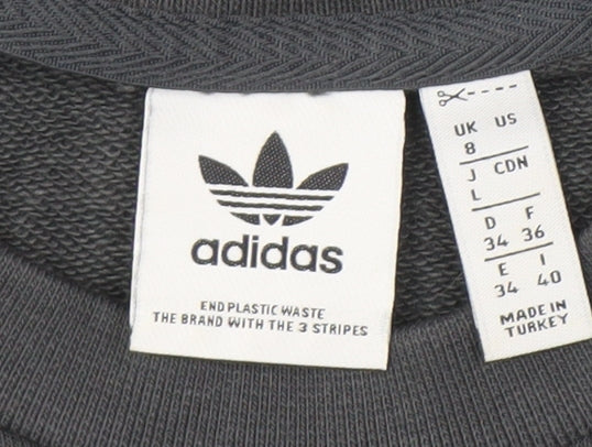 Adidas Women's Black Pullover Sweatshirt Size 8