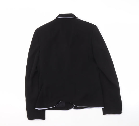 Womens UK Size 10 Laura Ashley Regular Black Blazer