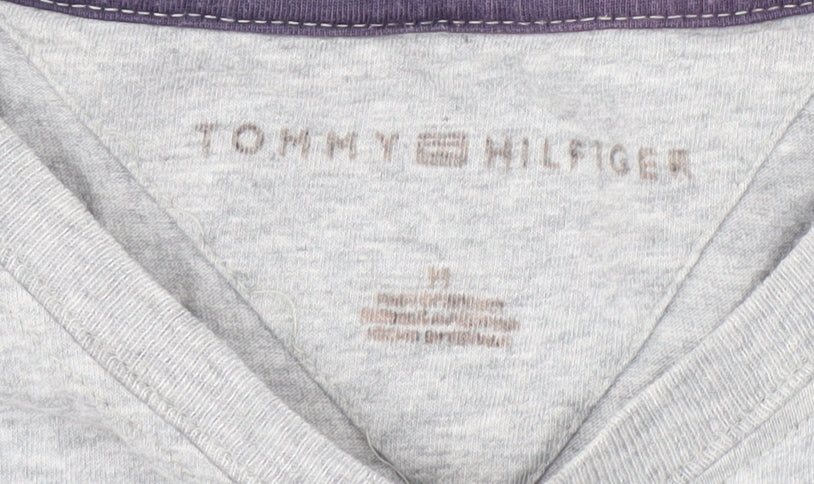 Tommy Hilfiger Men's Grey Crew Neck T-Shirt - Size M