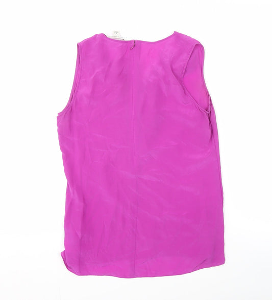 Banana Republic Women's Purple Silk Blouse Size 4