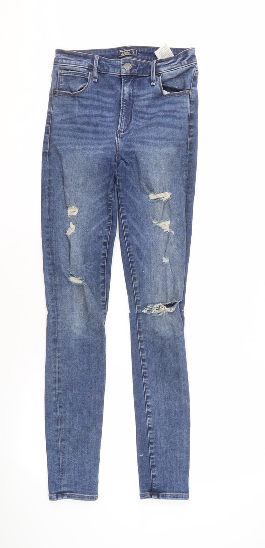 Mens UK Size 25 Abercrombie & Fitch Slim Fit Skinny Blue Jeans
