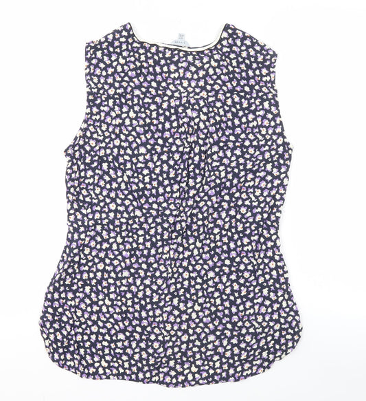 Womens UK Size 10 Jigsaw Multicoloured Basic Blouse