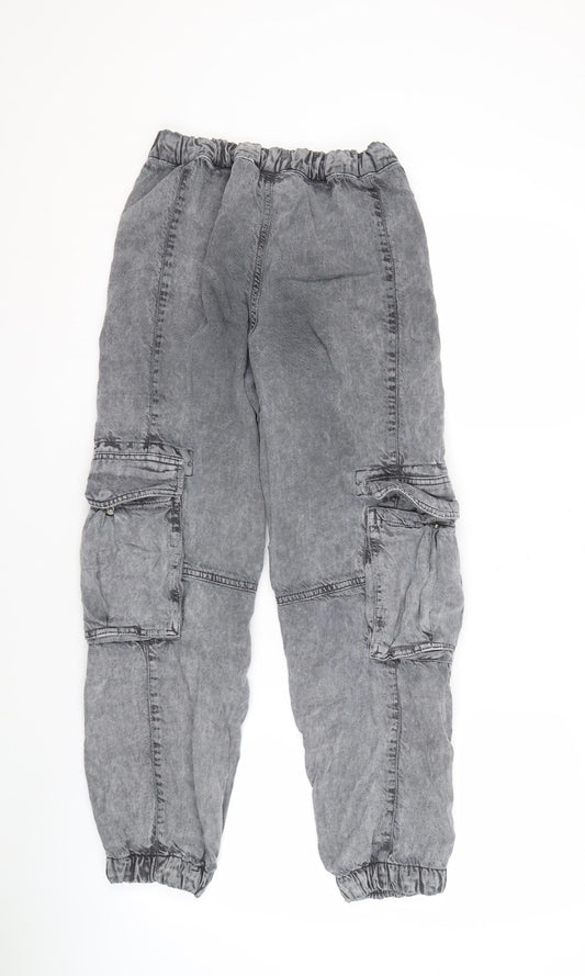 AllSaints Women's Grey Cargo Jeans Size 6