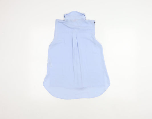Womens UK Size 6 Dorothy Perkins Blue Basic Blouse