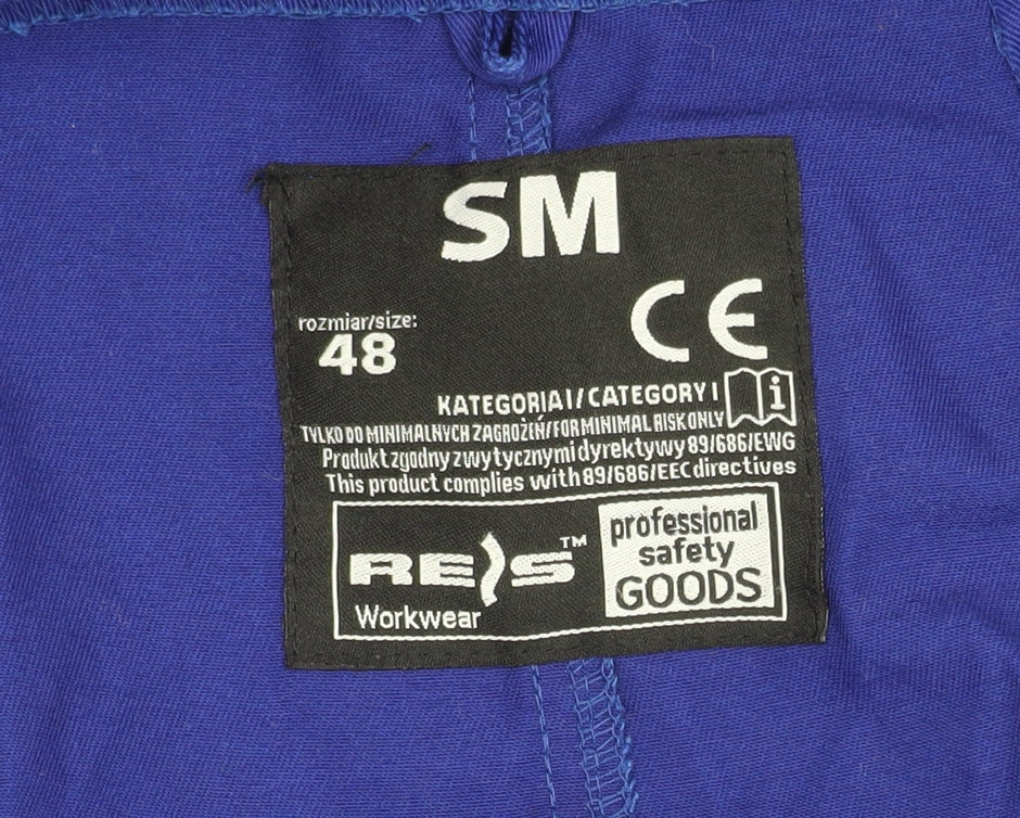 REIS Blue Men's Dungarees, Size 48 - Workwear Trousers