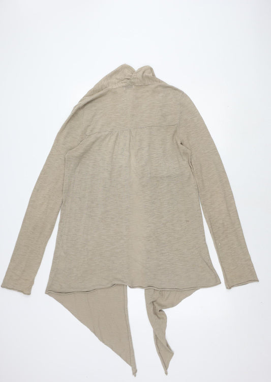 La Redoute Beige Open Front Cardigan Women Size 12 Long Sleeve