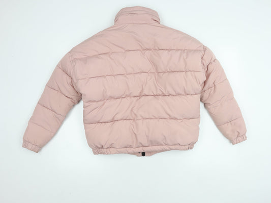 Light Before Dark Women's Pink XS Puffer Jacket