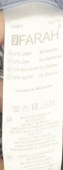 Farah Men's Blue Straight Jeans Size 32