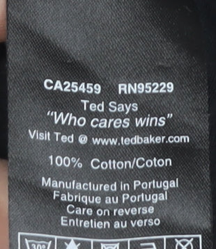 Ted Baker Men's Black Cotton Crew Neck T-Shirt