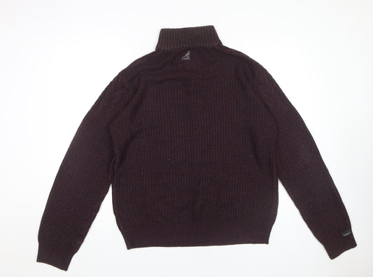 Kangol Purple Men's XL Henley Jumper