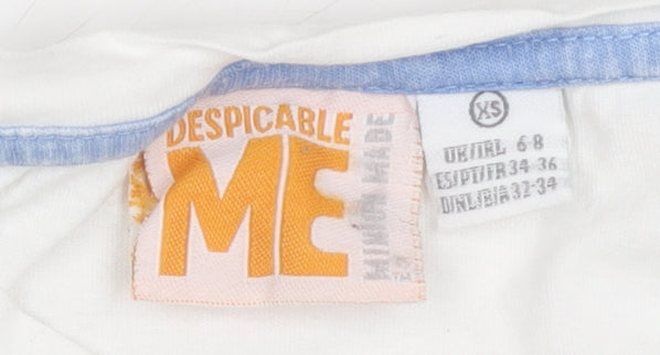 Despicable Me Minions XS Teens Nightshirt White/Blue
