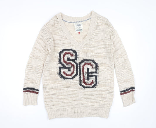 Womens UK Size 8 SoulCal & Co Beige Pullover Jumper
