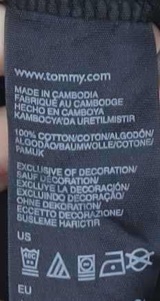 Tommy Hilfiger Men's Black XLT V-Neck T-Shirt