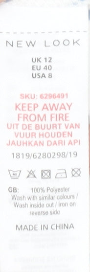 New Look Women's White UK 12 Sleeveless Blouse