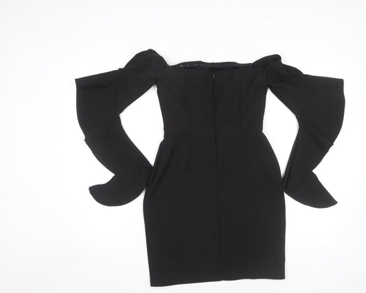 River Island Women's Black Sheath Dress, Size 10