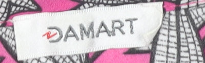 Damart Women's Pink Floral Blouse Size 10