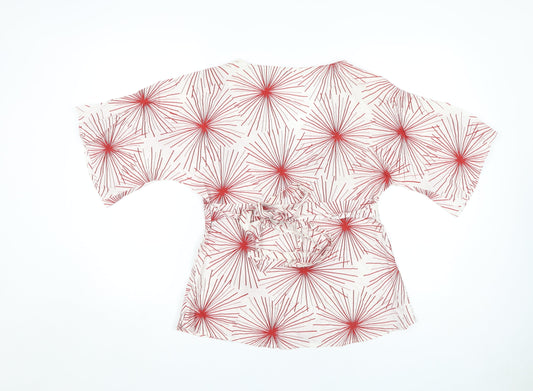 Womens UK Size 14 H&M Red Basic Blouse