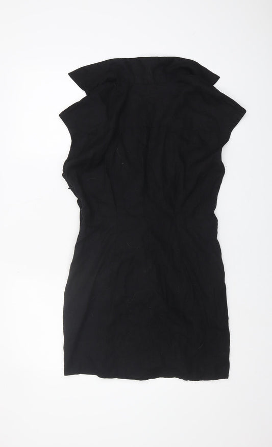 MNG Women's Black Sleeveless Short Dress Size 10