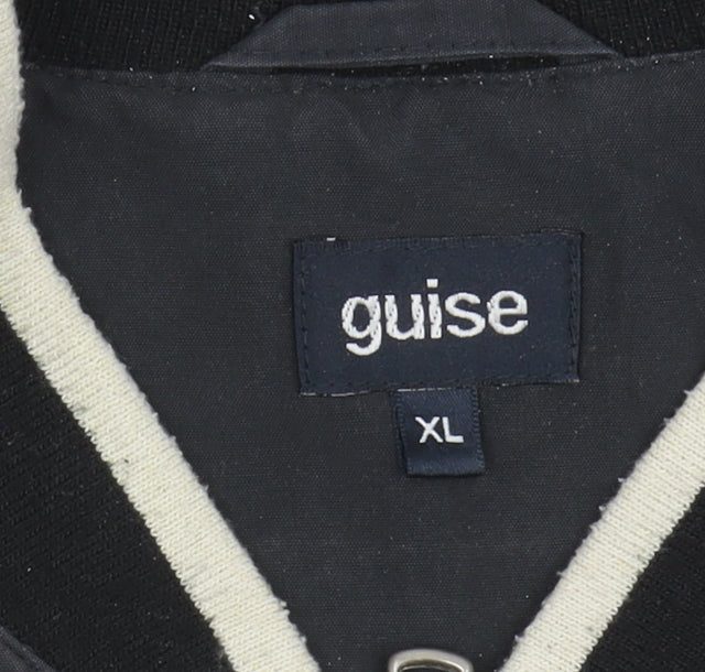 Mens UK Size XL guise Black Bomber Jacket