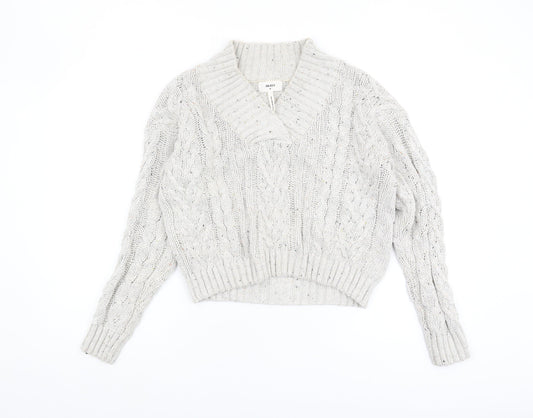 Womens UK Size M OBJECT Ivory Pullover Jumper