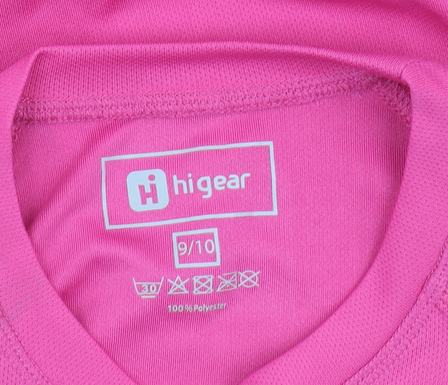 Higear Girls Pink Long Sleeve Jersey Top 9-10 Years