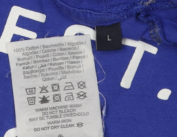 Mens UK Size L JACK & JONES Blue T-Shirt