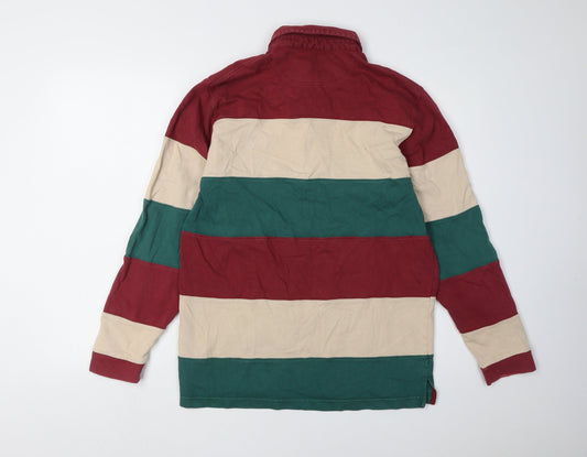 Cotton Traders Men's Multicoloured Striped Polo S