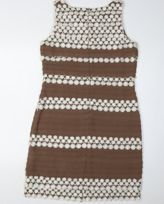 Phase Eight Women's Brown Sheath Dress Size 12