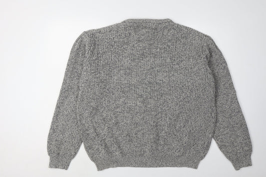 Maine New England Men's Grey XL Cotton Pullover Jumper