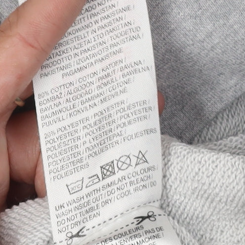 Everlast Women's Grey Logo Sweatshirt Size 8