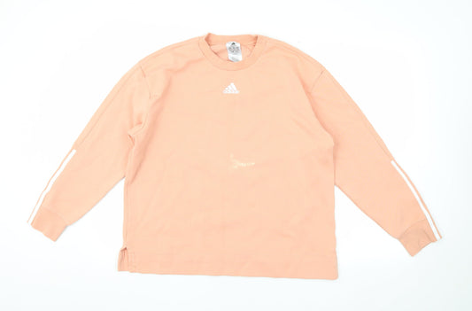 Additional front view of Adidas Women's Pink Pullover Sweatshirt M