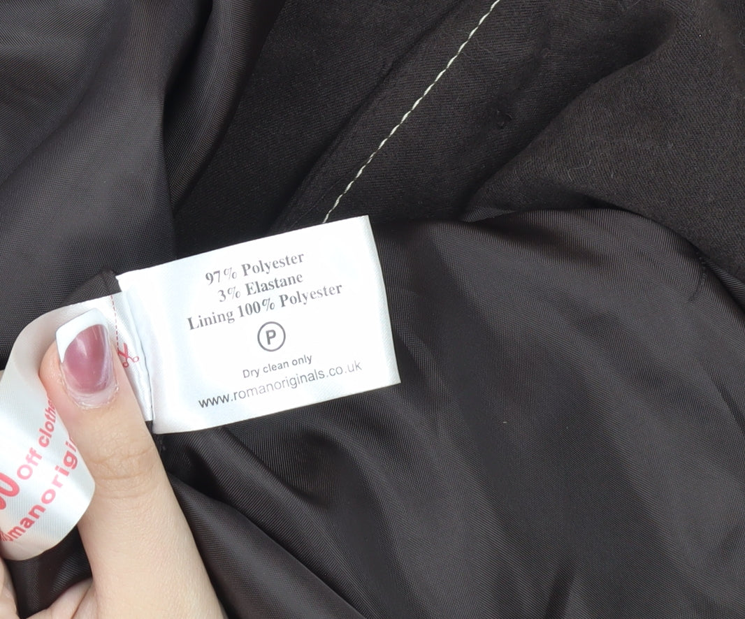 Roman Originals Women's Brown Blazer Size 12