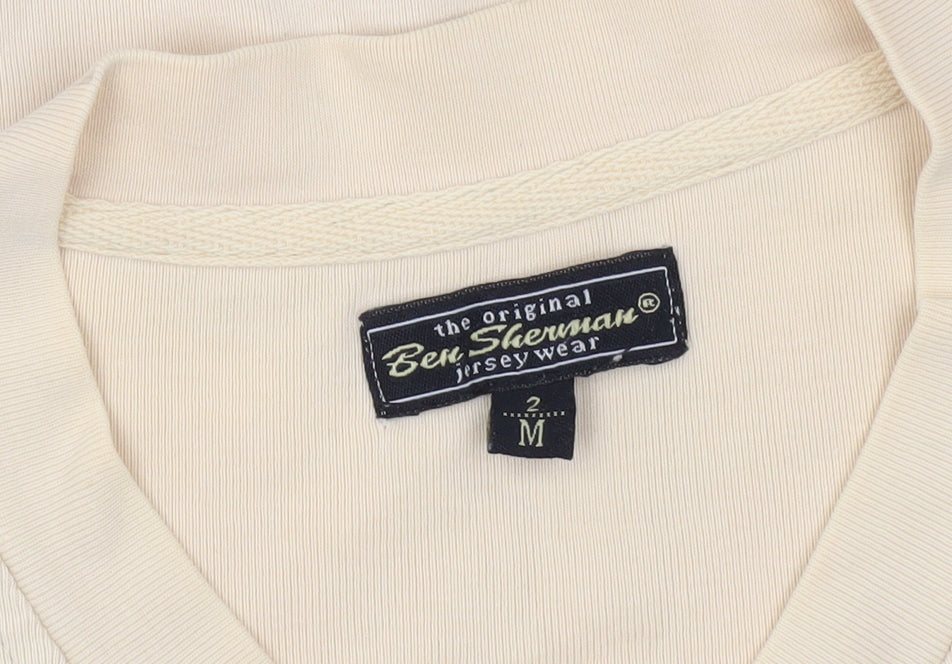 Mens UK Size M Ben Sherman Beige T-Shirt