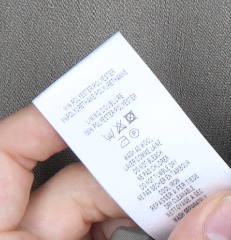 Eastex Women Brown Blazer UK 12 Three-Button Regular Fit