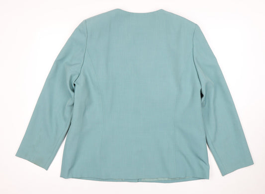 EWM Women's Blue Suit Jacket Size 18