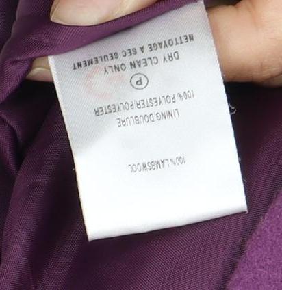 Womens UK Size 14 Eastex Purple Overcoat