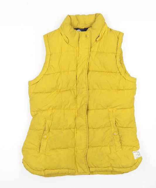 Womens UK Size 10 Joules Yellow Puffer Jacket