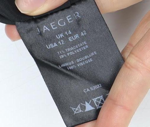 Jaeger Women's Black Tuxedo Blazer Size 12