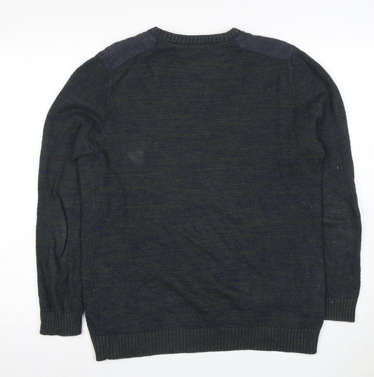 Jack & Jones Men's Blue Pullover Jumper, Size M