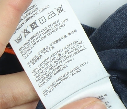 Superdry Men's Blue Crew Neck Logo T-Shirt, Size M