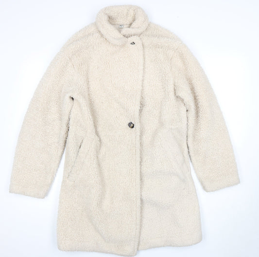 Uniqlo Women's Beige Mid-Length Overcoat M